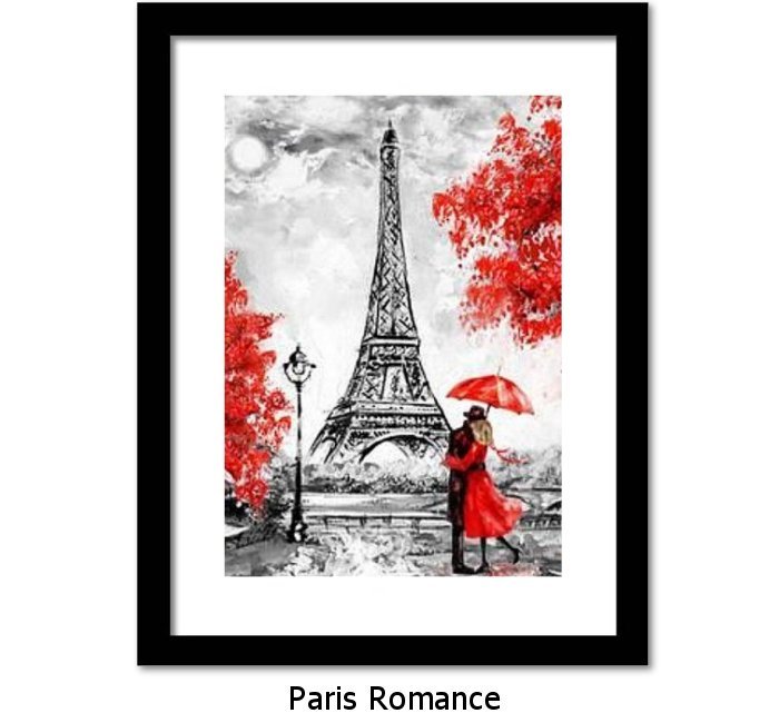 Paris Romance Framed Print